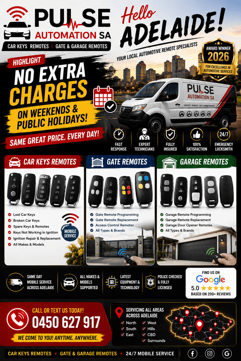 Pulse Automation SA Car Keys & Garage Remotes Locksmith Adelaide