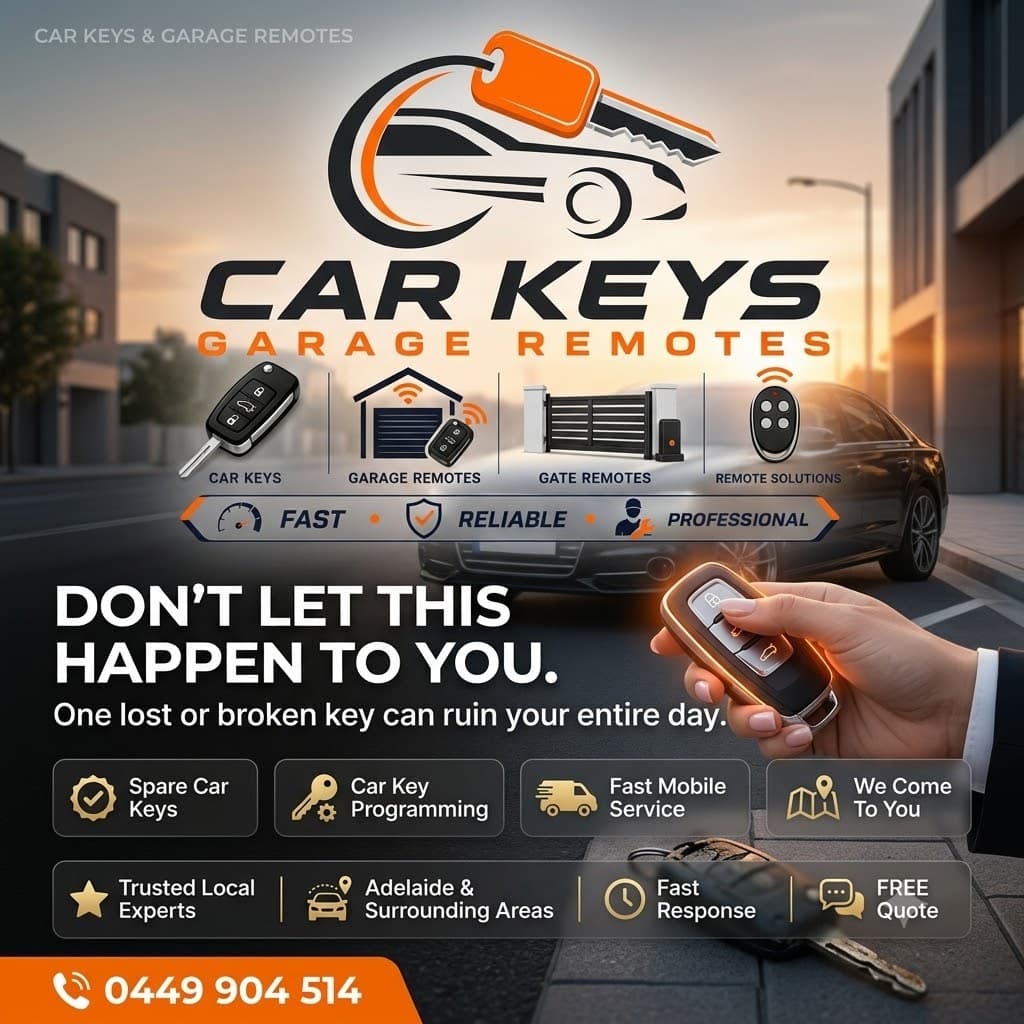 Car Keys & Garage Remotes Automotive Locksmith in Adelaide