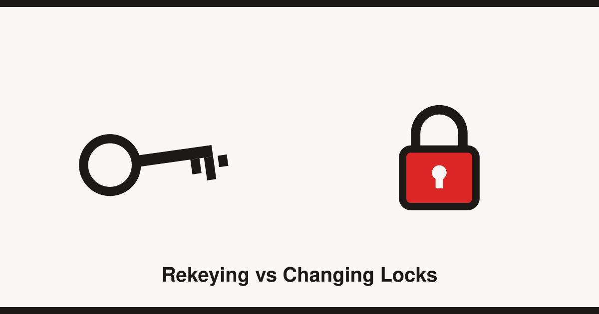 Rekeying vs changing locks: which one do you actually need?